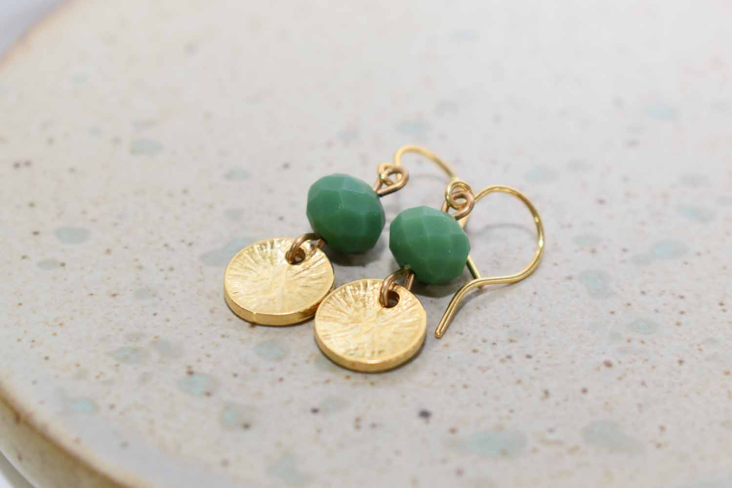 Quinn Earrings - Green - Tina Lilja