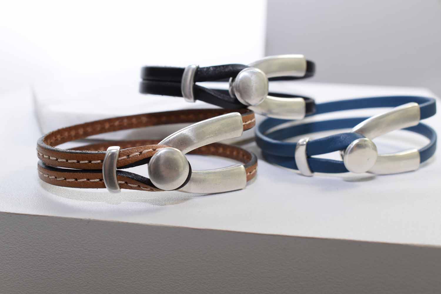 Rachel Leather Bracelet - Tobacco - Tina Lilja
