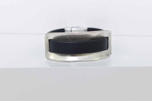 Rock n' Roll Leather Cuff - Black - Tina Lilja