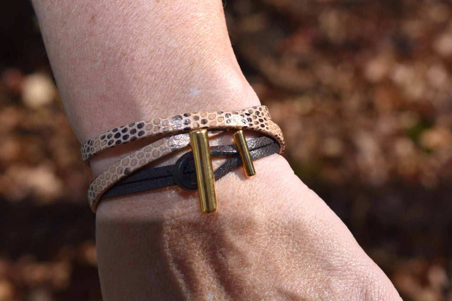 Lauren Leather Bracelet - Three Colors - Tina Lilja