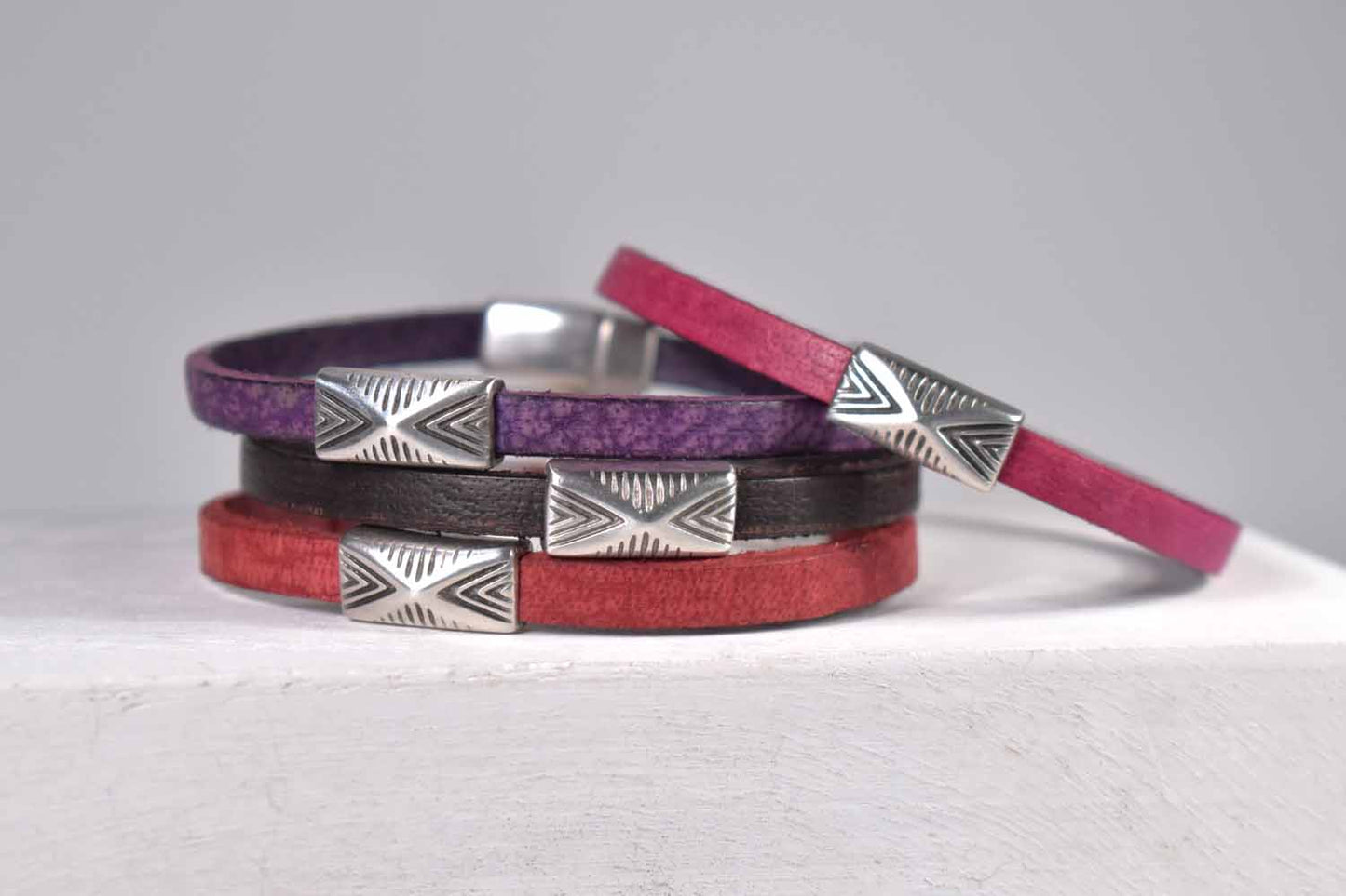 Caitlin Leather Bracelet - 4 Colors - Tina Lilja