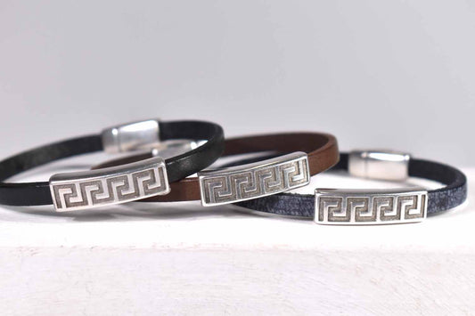 Meander Leather Bracelet - Tina Lilja