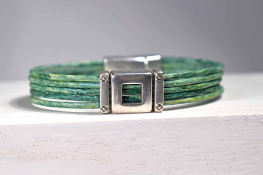 Merritt Leather Bracelet - Green