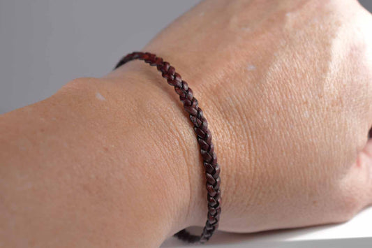 Rio Leather Bracelet - Dark Brown