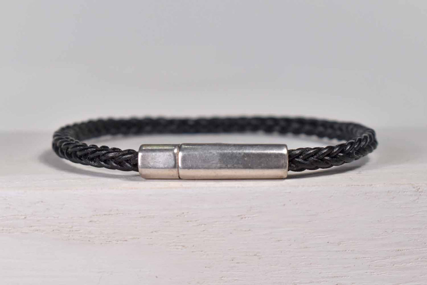 Timmy Leather Bracelet - Black