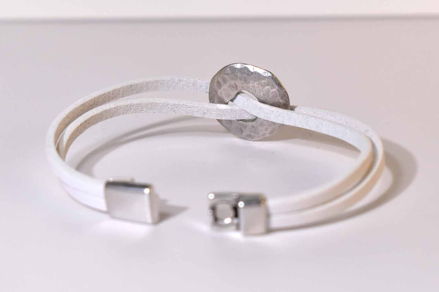 Demi Leather Bracelet - White