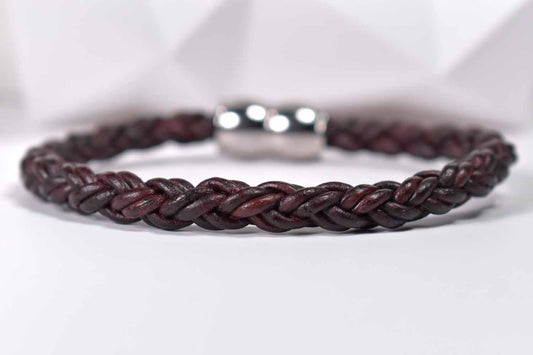 Wynn Leather Bracelet - Dark Brown